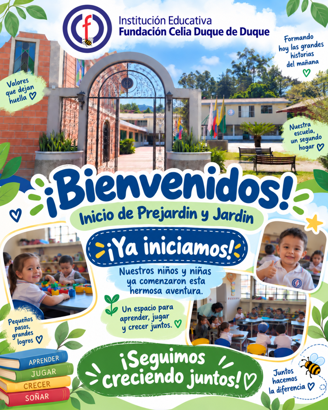 Ya iniciamos Prejardín y Jardín